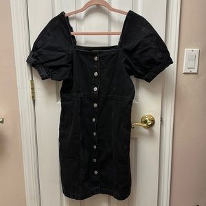 Women’s Levi’s Black Denim Button Up Dress